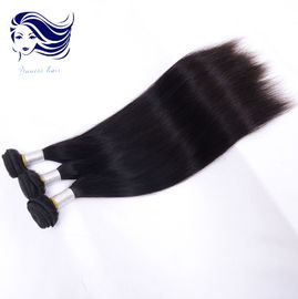 China Extensiones brasileñas del pelo de la Virgen de seda humana del grado recto 6A 16 pulgadas proveedor