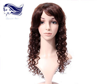 China Pelucas de cordón llenas del cabello humano profundo de la onda 100 con el pelo del brasilen@o del pelo del bebé proveedor