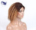 Color corto de Ombre de las pelucas del cabello humano del cabello humano de las pelucas de cordón rizadas del frente proveedor