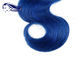 Paquetes azules de la armadura del pelo de los Peruvian del pelo 100 del color de Ombre de la onda del cuerpo proveedor