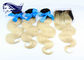 cabello humano coloreado Peruvian de las extensiones del pelo 7A con el cierre del cordón proveedor