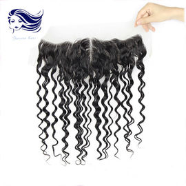China Cierres rizados completos del frente del cordón para tejer/las pelucas delanteras del cabello humano del cordón distribuidor