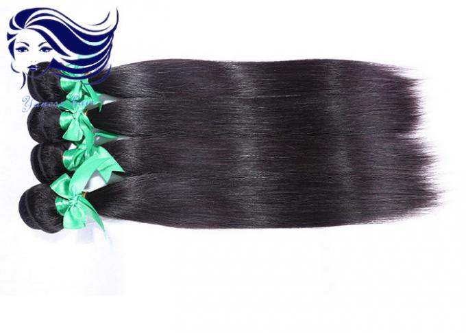 Paquetes sin procesar naturales del cabello humano, extensiones indias rectas del pelo