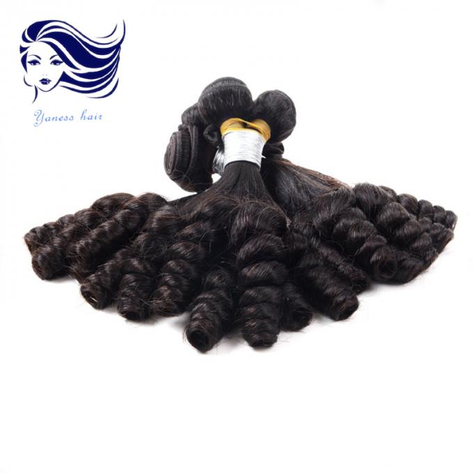 Cabello humano sin procesar de la armadura del rizo de tía Funmi Hair malaysian Spring