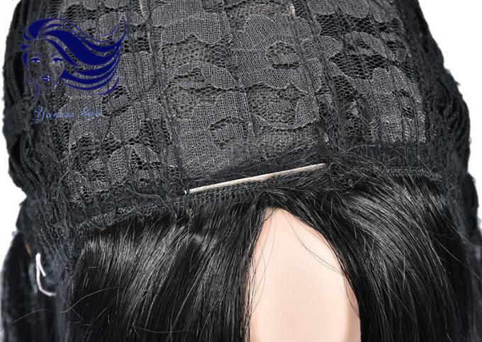 Pelucas de cordón sin procesar del frente del cabello humano/pelucas de cordón llenas superiores de seda