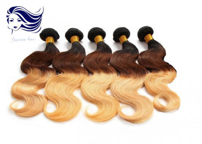 Extensiones largas del cabello humano de la Virgen del pelo 100 del color de Ombre del pelo para las mujeres negras